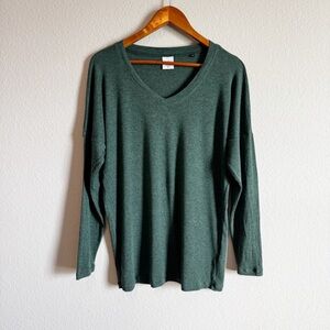 CAbi #3805 Women’s Green Serenity Long Sleeve Comfy Top Size XS